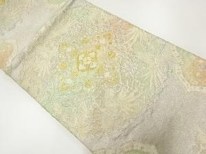 アンティーク　鳳凰に華紋模様織出し袋帯（材料）